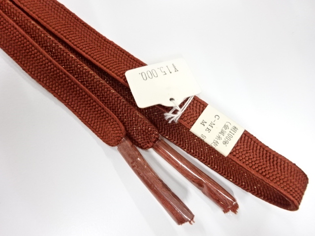  未使用品　正絹　手組帯締め